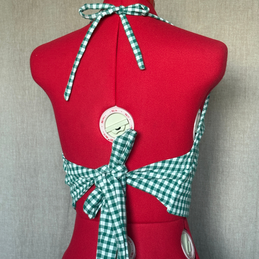 Vicky top - Vichy vert
