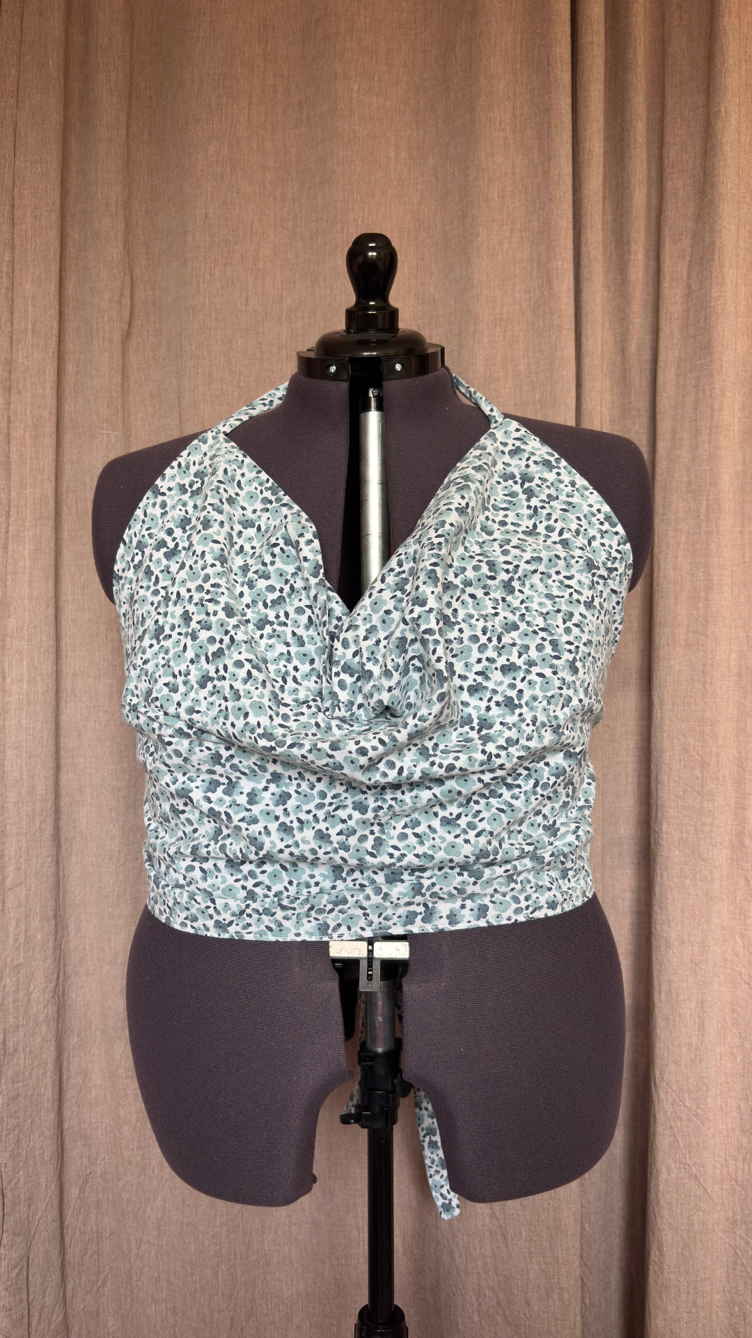 Vicky top - Fleurs bleues - LARGE