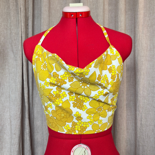 Vicky top - Yellow flowers - SMALL