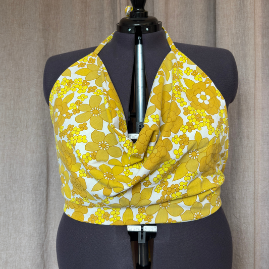 Vicky top - Yellow flowers - LARGE