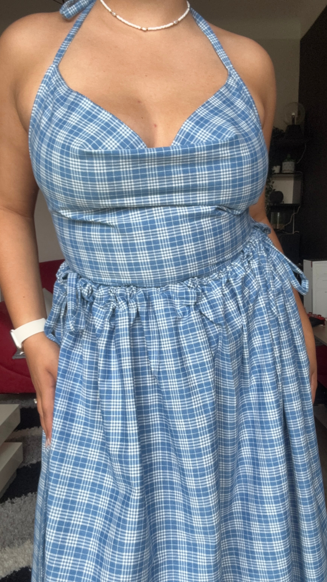 Vicky set - Tartan bleu - Ecossais