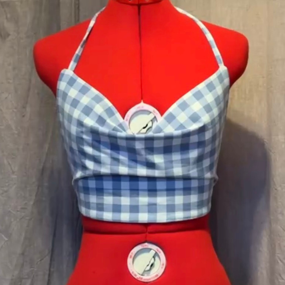 Victoria - Vichy bleu - 32 au 52