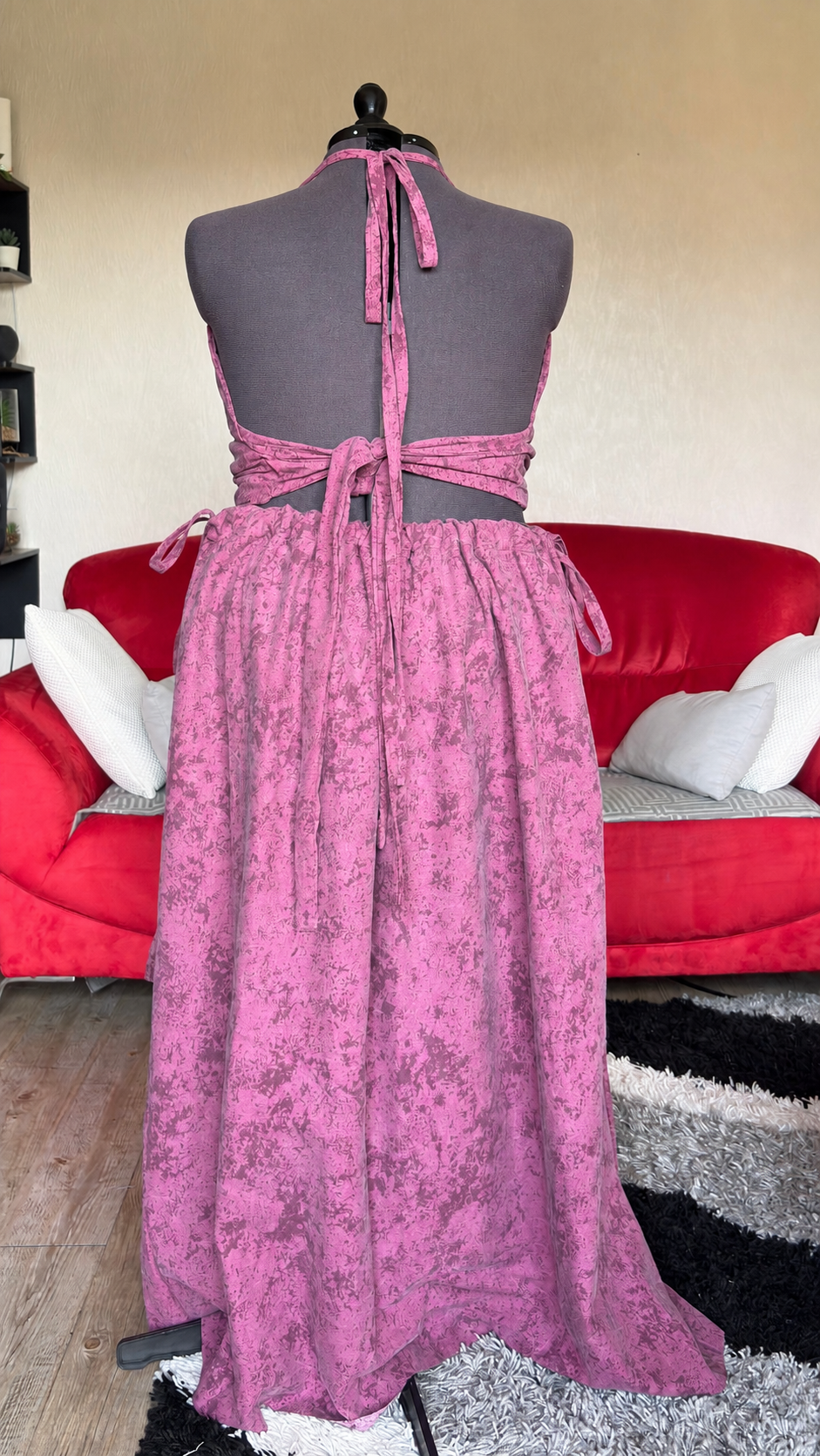 Vicky set - Violet moucheté - LARGE