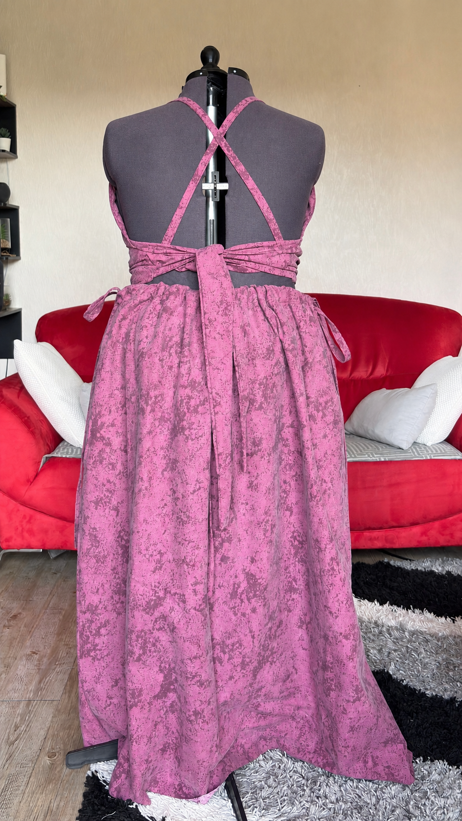 Vicky set - Violet moucheté - LARGE